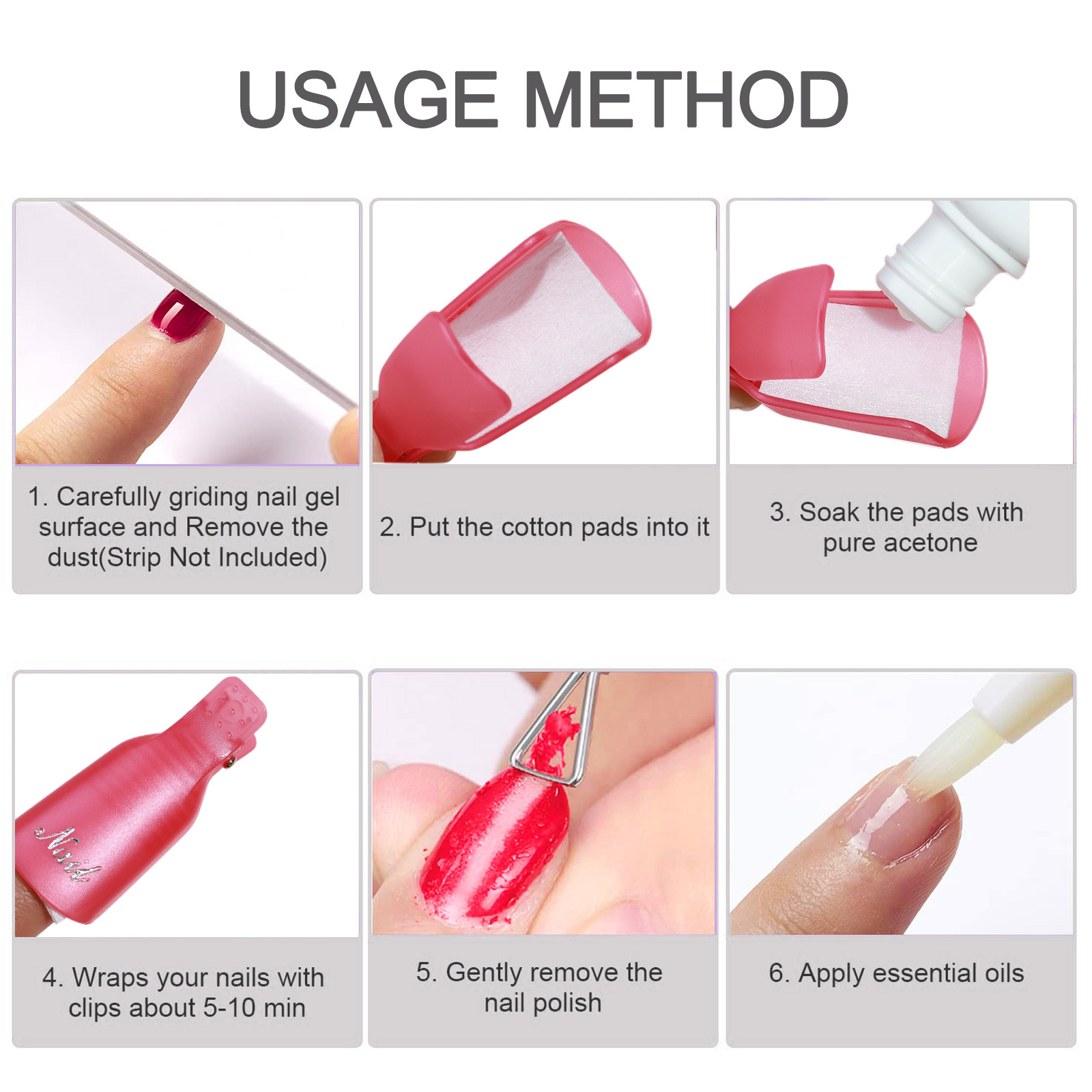10 Clips para Remover Esmalte  - Home Improvement Supplies reseña y precio
